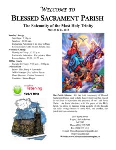 Solemnity Of The Most Holy Trinity Sunday Year B Blessed Sacrament